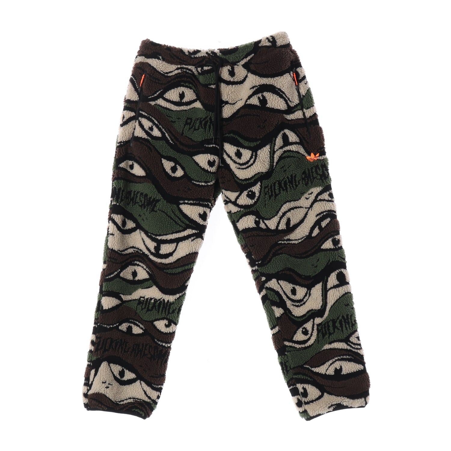 아디다스 x 퍼킹 어썸 21FW 그래픽 패턴 플리스 조거팬츠 이미지 1