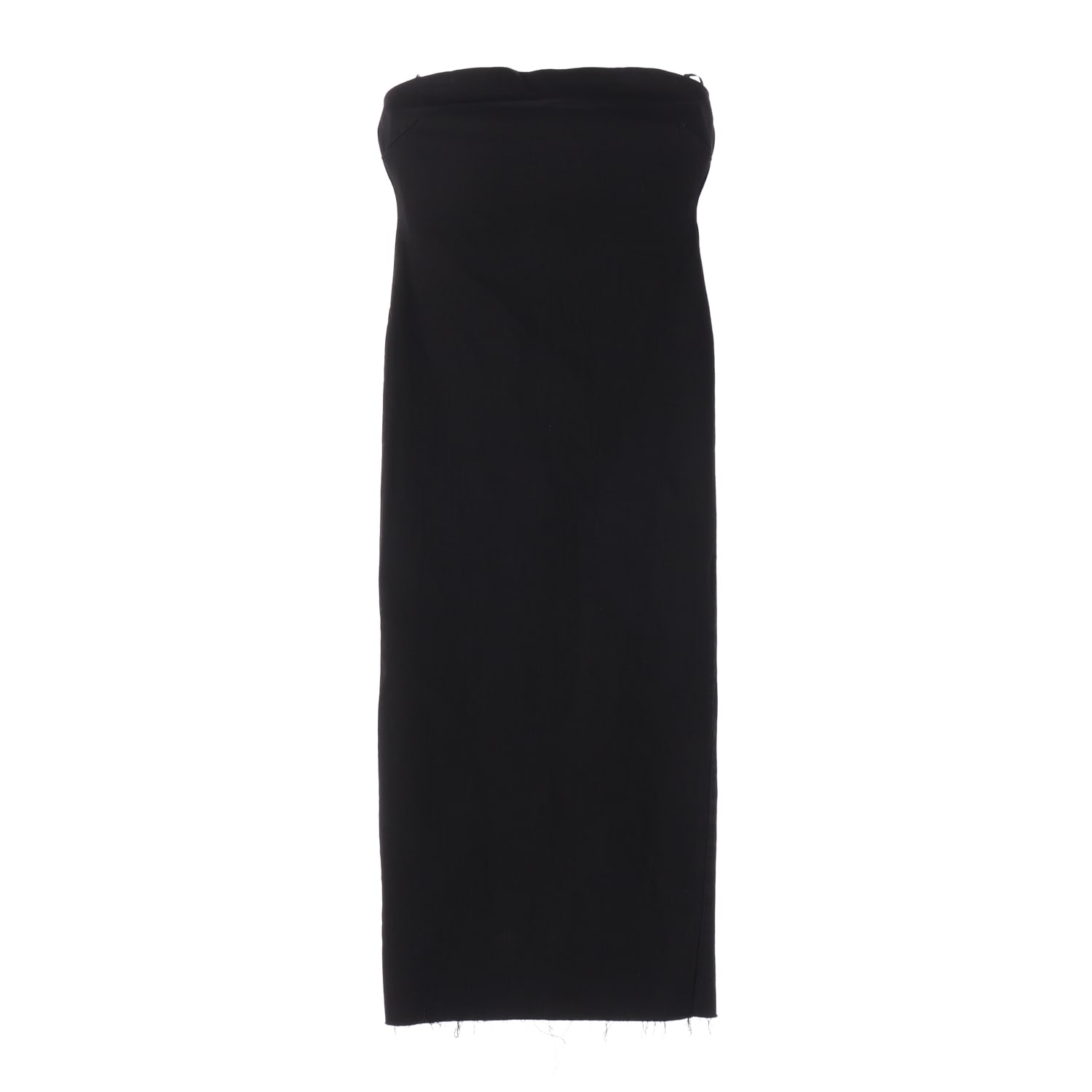 자라 스트랩리스 슬림핏 코튼 혼방 롱 원피스 이미지 1