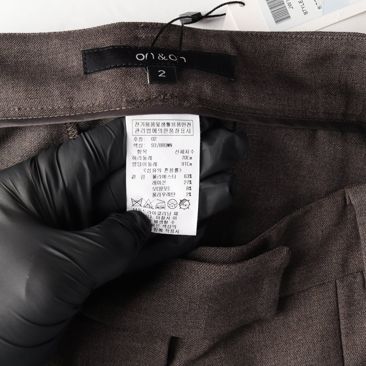 온앤온 21FW 핀턱 와이드핏 슬랙스 상세 이미지 4