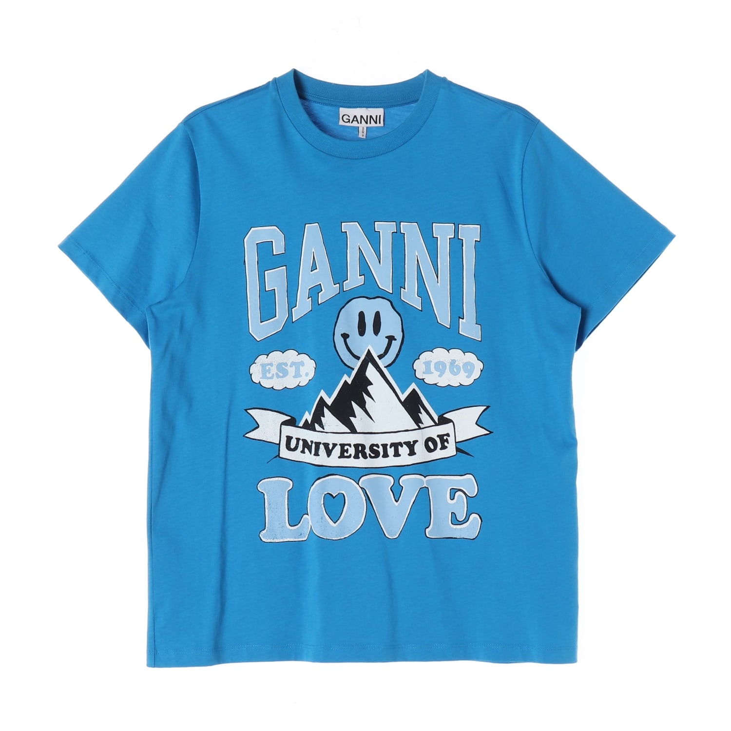 가니 GANNI 22SS 마운틴 유니버시티 오브 러브 티셔츠 클루아조네 이미지 1