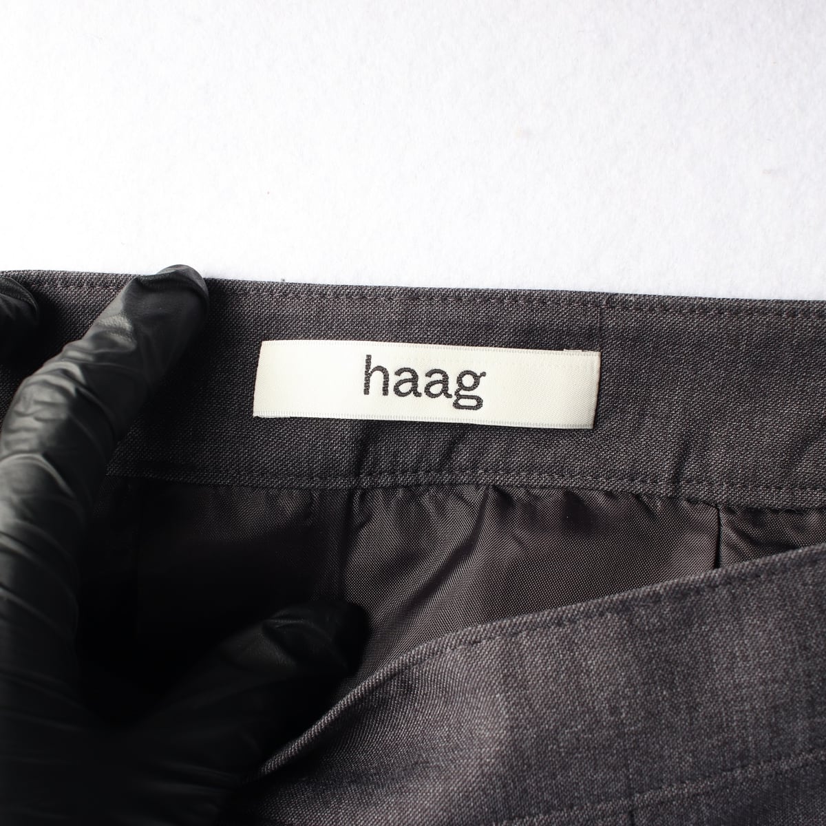 헤이그 haag 24FW 울 블렌드 플리츠 테니스 스커트 그레이  상세 이미지 3
