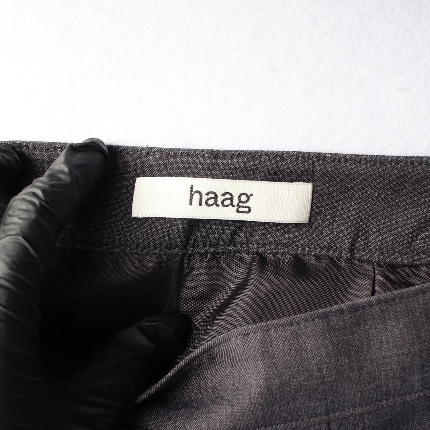 헤이그 haag 24FW 울 블렌드 플리츠 테니스 스커트 그레이  이미지 3