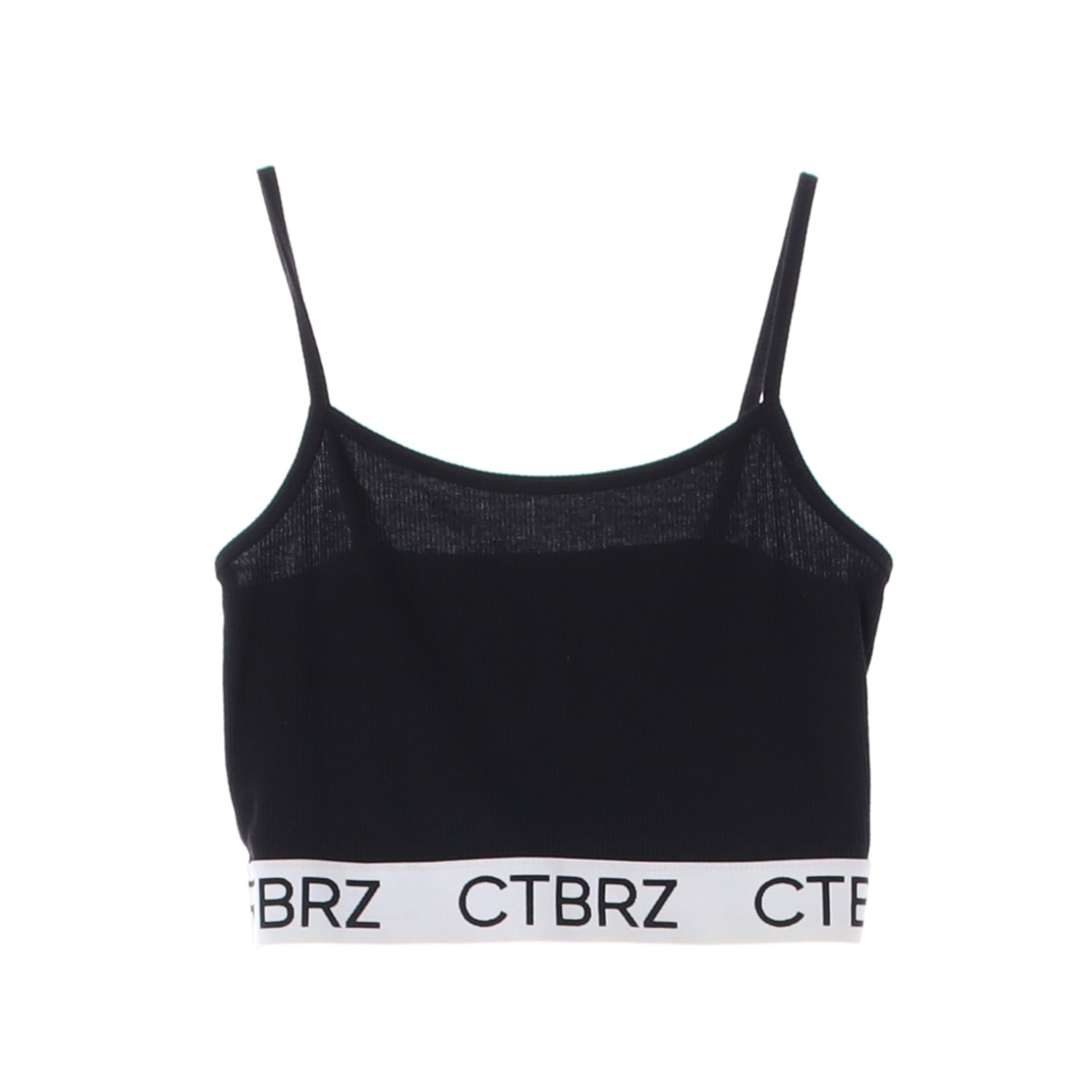 시티브리즈 22FW 로고 레터링 크롭 슬리브리스 탑 이미지 1