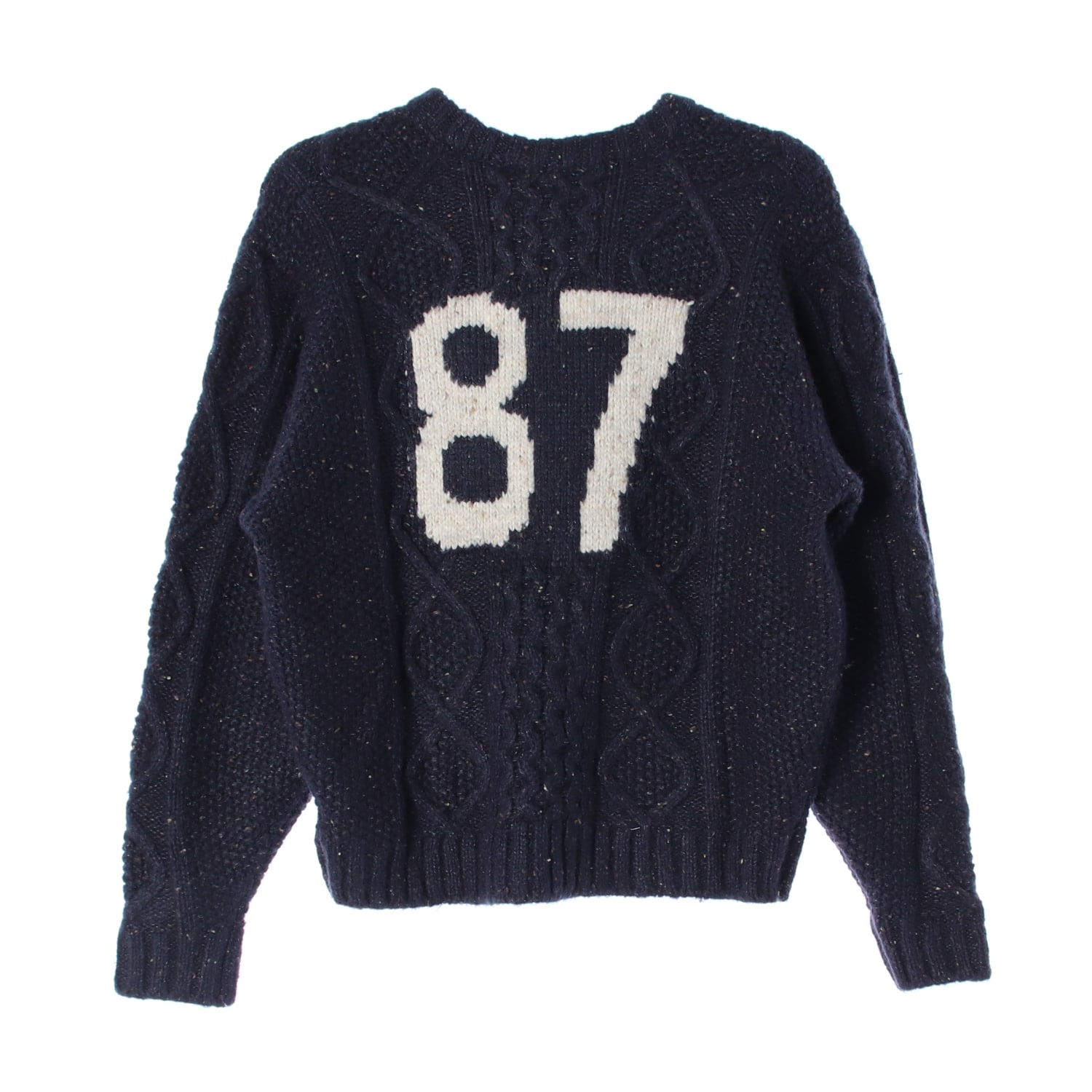 (새상품) 엠엠엘지 mmlg 24FW 87 피셔맨 케이블 울 니트 스웨터 네이비 이미지 2