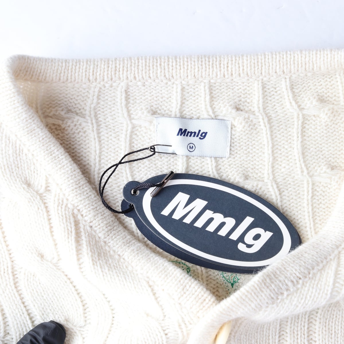 (새상품) 엠엠엘지 mmlg CPC 케이블 니트 가디건 아이보리 상세 이미지 3
