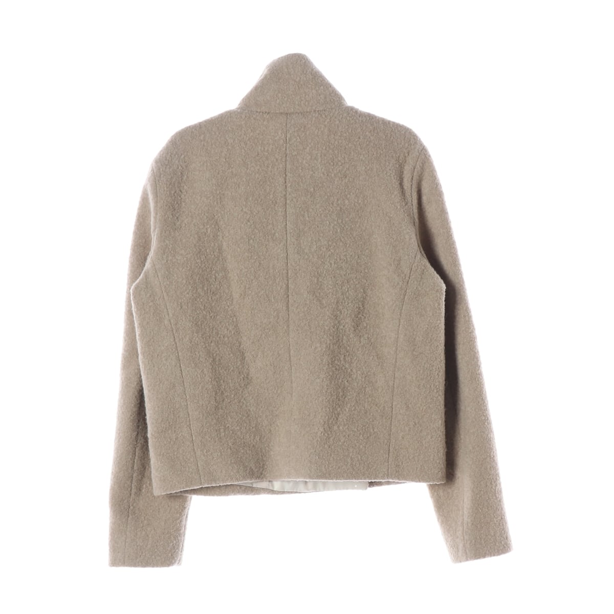 유메르 22FW 알파카 울 블렌드 하이넥 숏 코트 상세 이미지 2