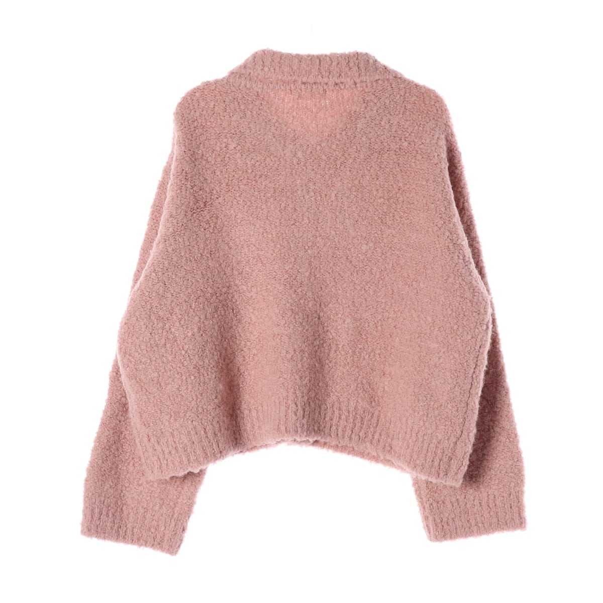 프븏스 22FW 울 알파카 혼방 부클 오버핏 칼라 가디건 상세 이미지 2