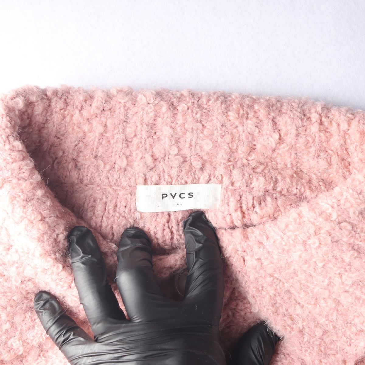프븏스 22FW 울 알파카 혼방 부클 오버핏 칼라 가디건 상세 이미지 3