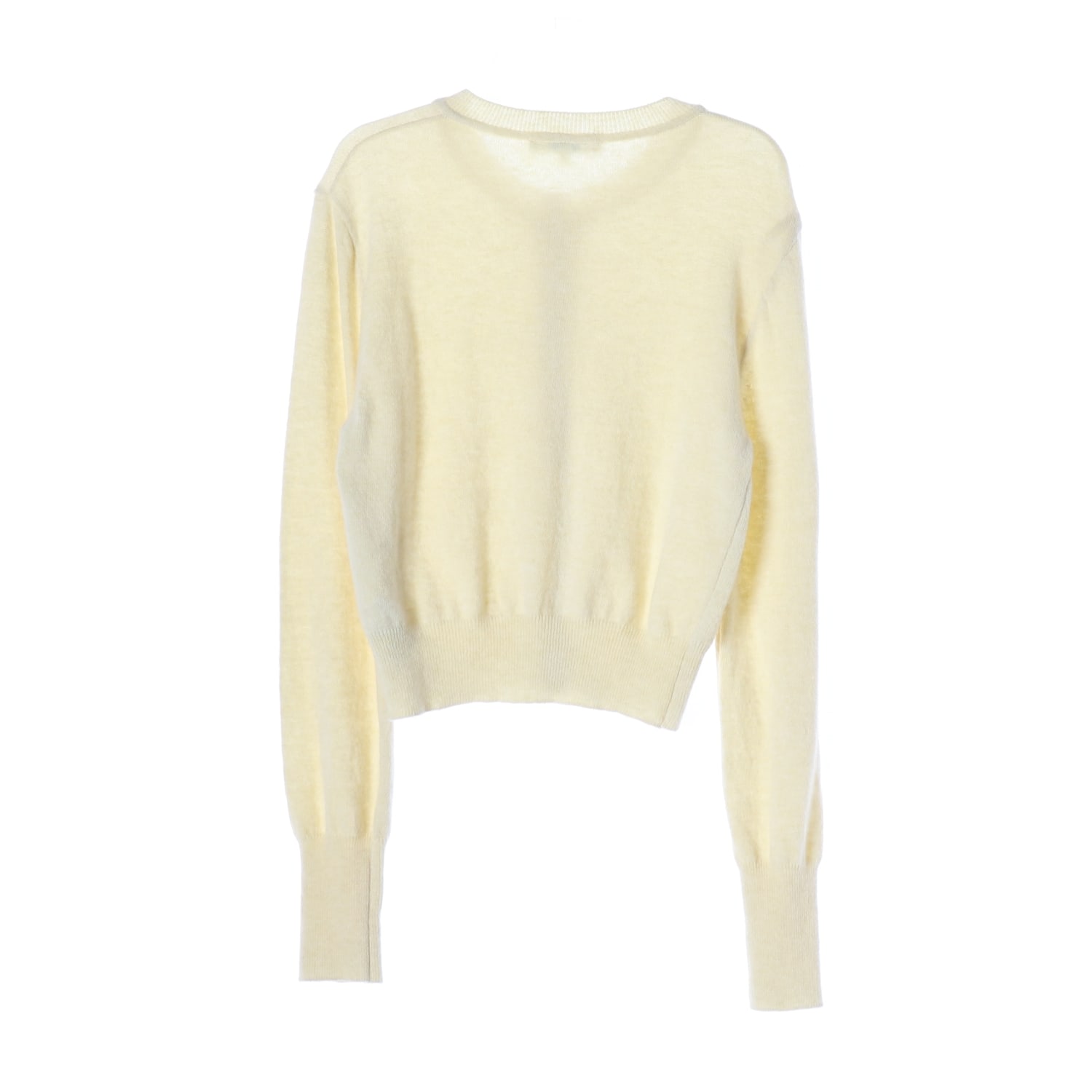 마이스 24SS 울 블렌드 크롭핏 라운드넥 가디건 이미지 2