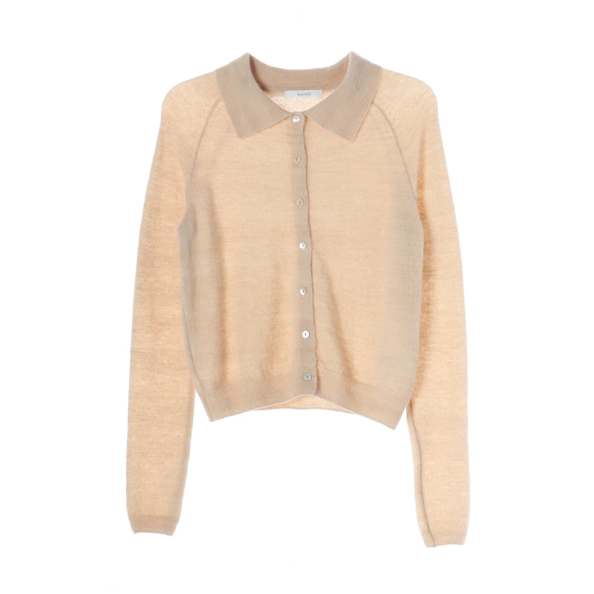 블랭크03 베이비 알파카 울 혼방 칼라 가디건 상세 이미지 1