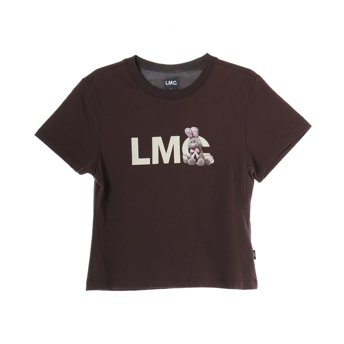 (새상품) 엘엠씨 LMC 23SS 버니 그래픽 크롭 반팔 티셔츠 브라운 상세 이미지 1