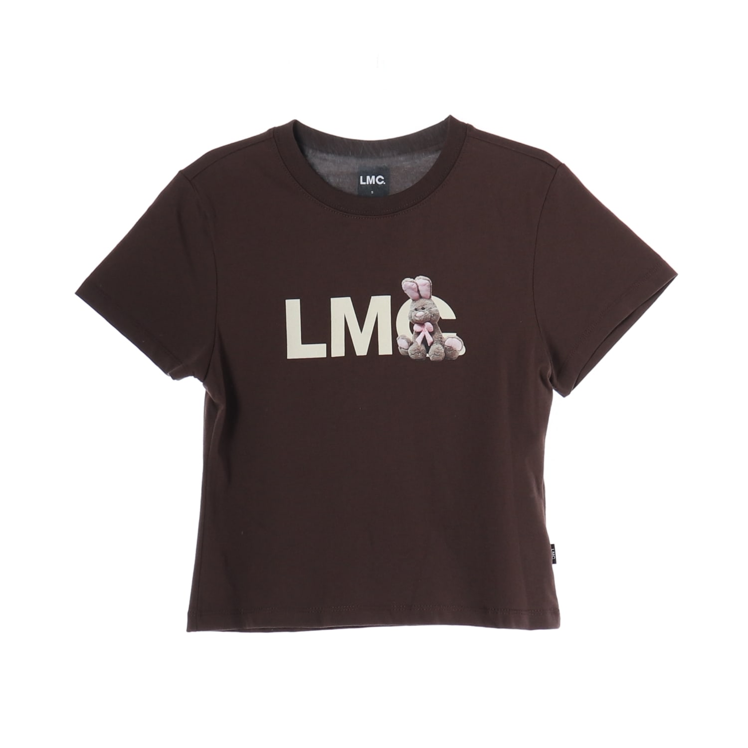 (새상품) 엘엠씨 LMC 23SS 버니 그래픽 크롭 반팔 티셔츠 브라운 이미지 1