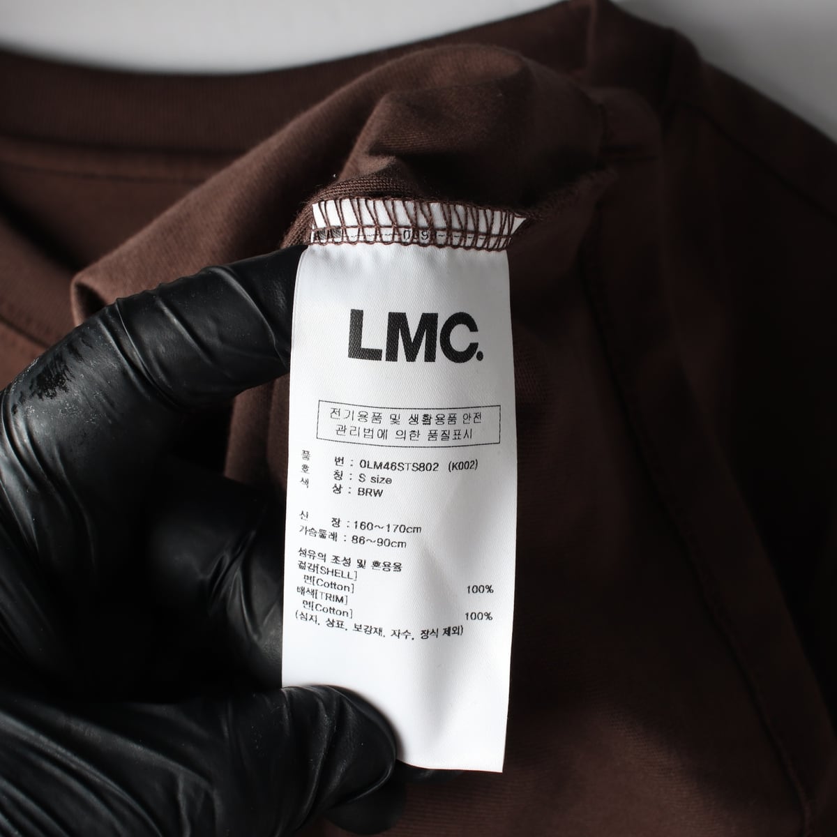 (새상품) 엘엠씨 LMC 23SS 버니 그래픽 크롭 반팔 티셔츠 브라운 상세 이미지 4