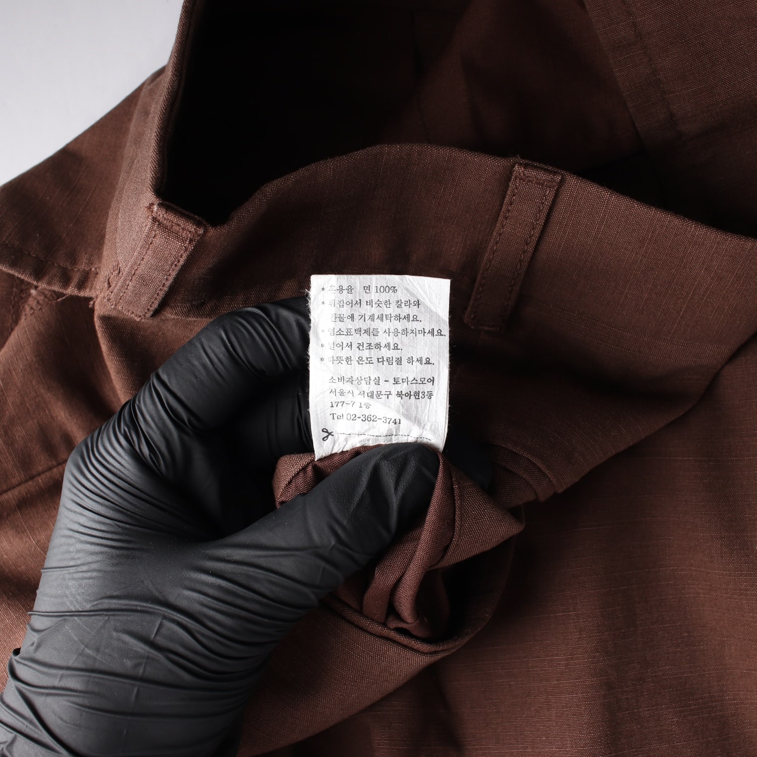 (새상품) 토마스모어 코튼 부츠컷 플레어핏 슬랙스 팬츠 브라운 이미지 4