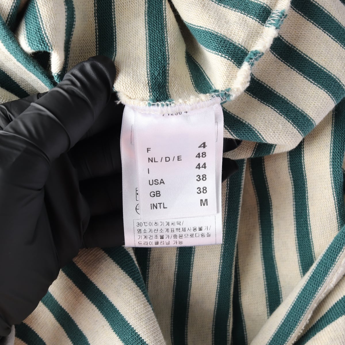 세인트 제임스 22SS 그린 스트라이프 긴팔 티셔츠 크림 상세 이미지 4