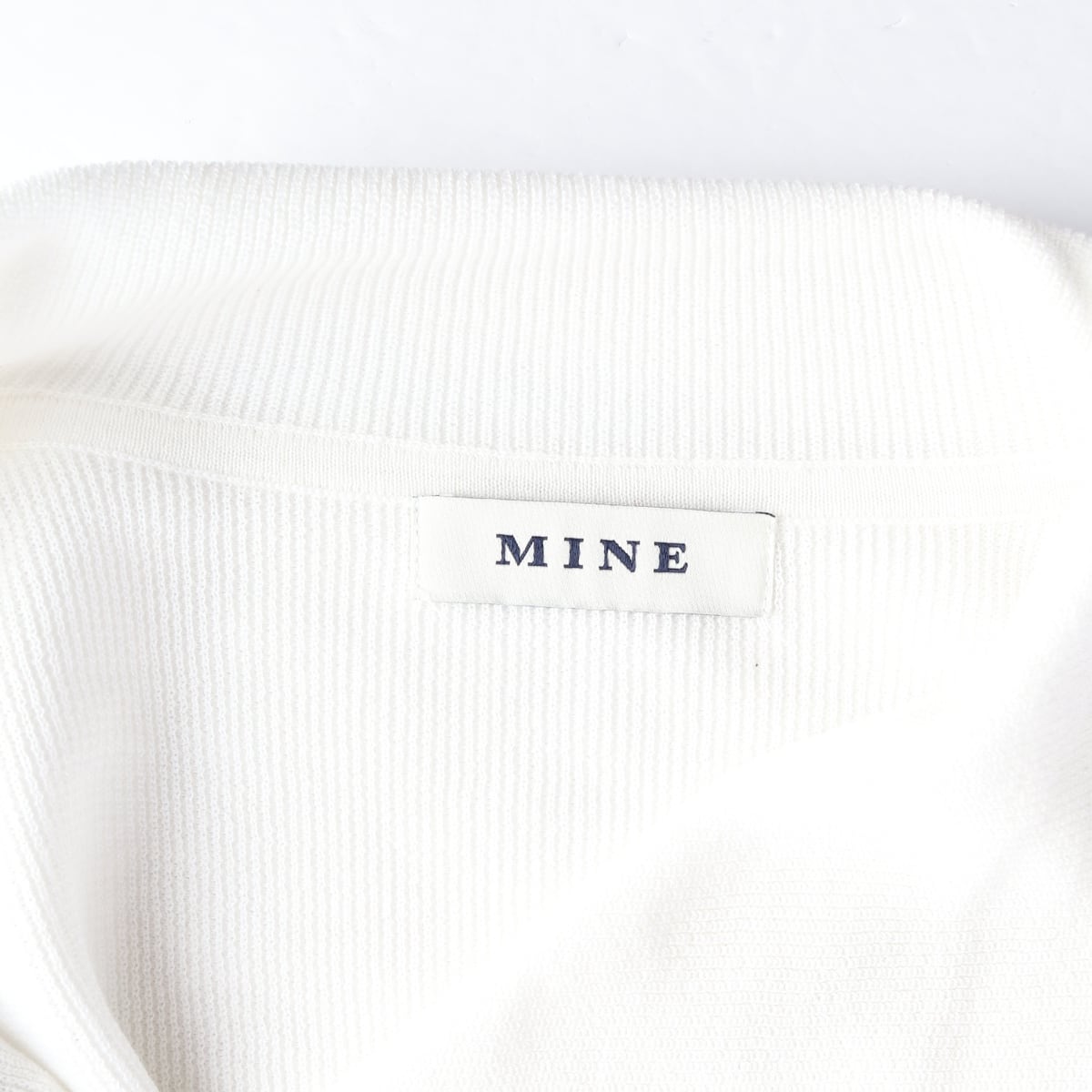 마인 24FW 하이넥 집업 코튼 니트 가디건 상세 이미지 3