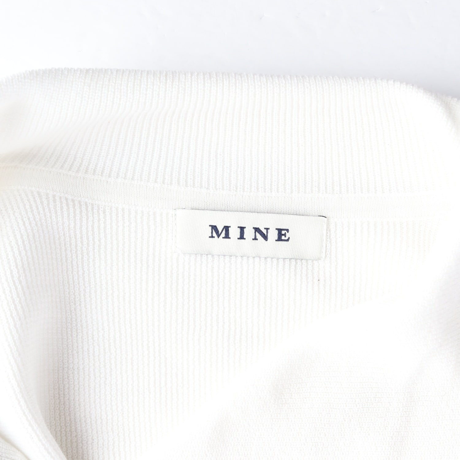 마인 24FW 하이넥 집업 코튼 니트 가디건 이미지 3