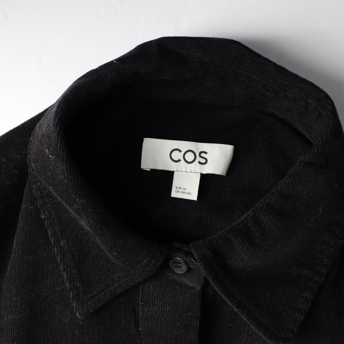 코스 24FW 오버핏 코듀로이 하프 버튼 셔츠 블라우스 상세 이미지 3