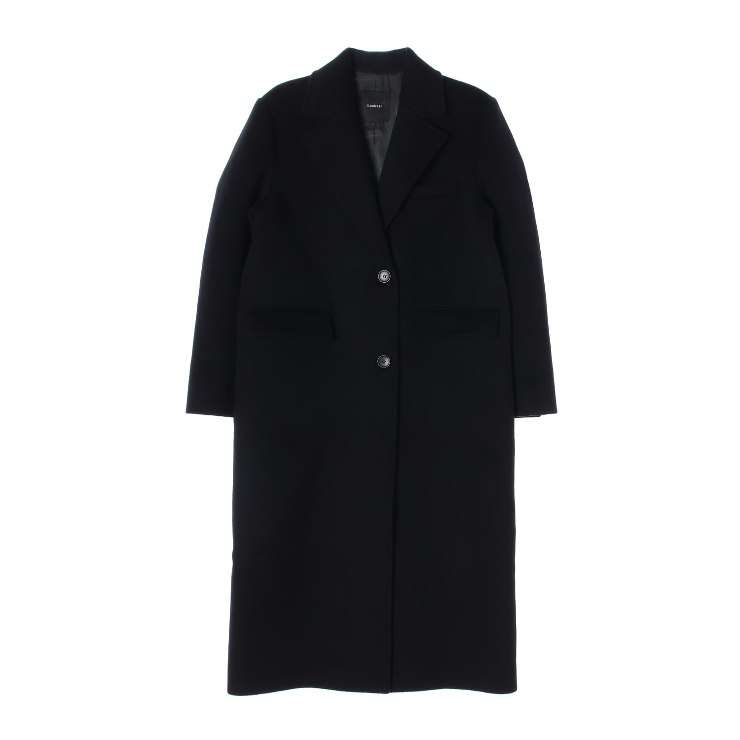 룩캐스트 23FW 윈터 울 블렌드 클래식 롱 코트 이미지 1