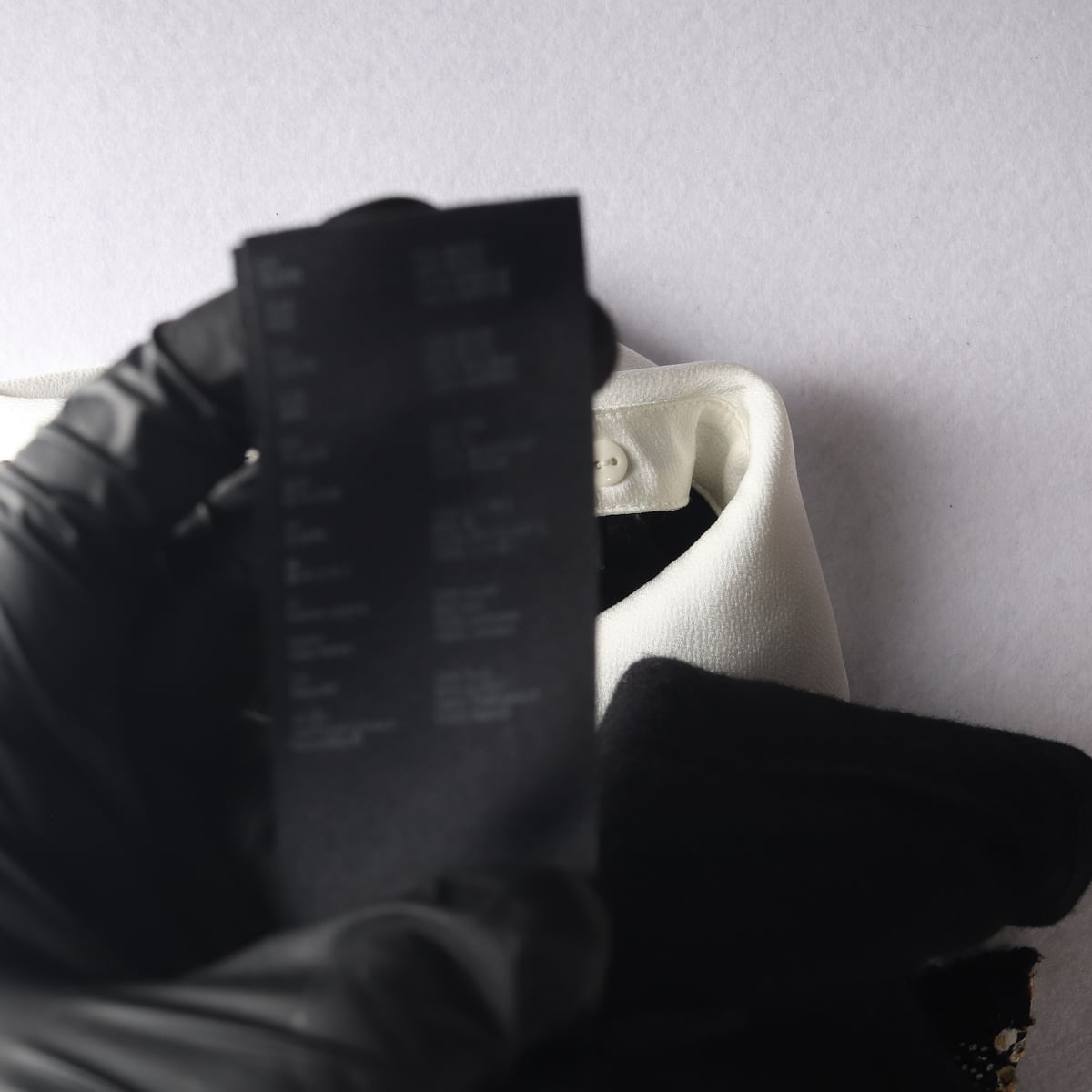 마쥬 푸시 보우 카라 모달 울 블렌드 반팔 블라우스 티셔츠 상세 이미지 4