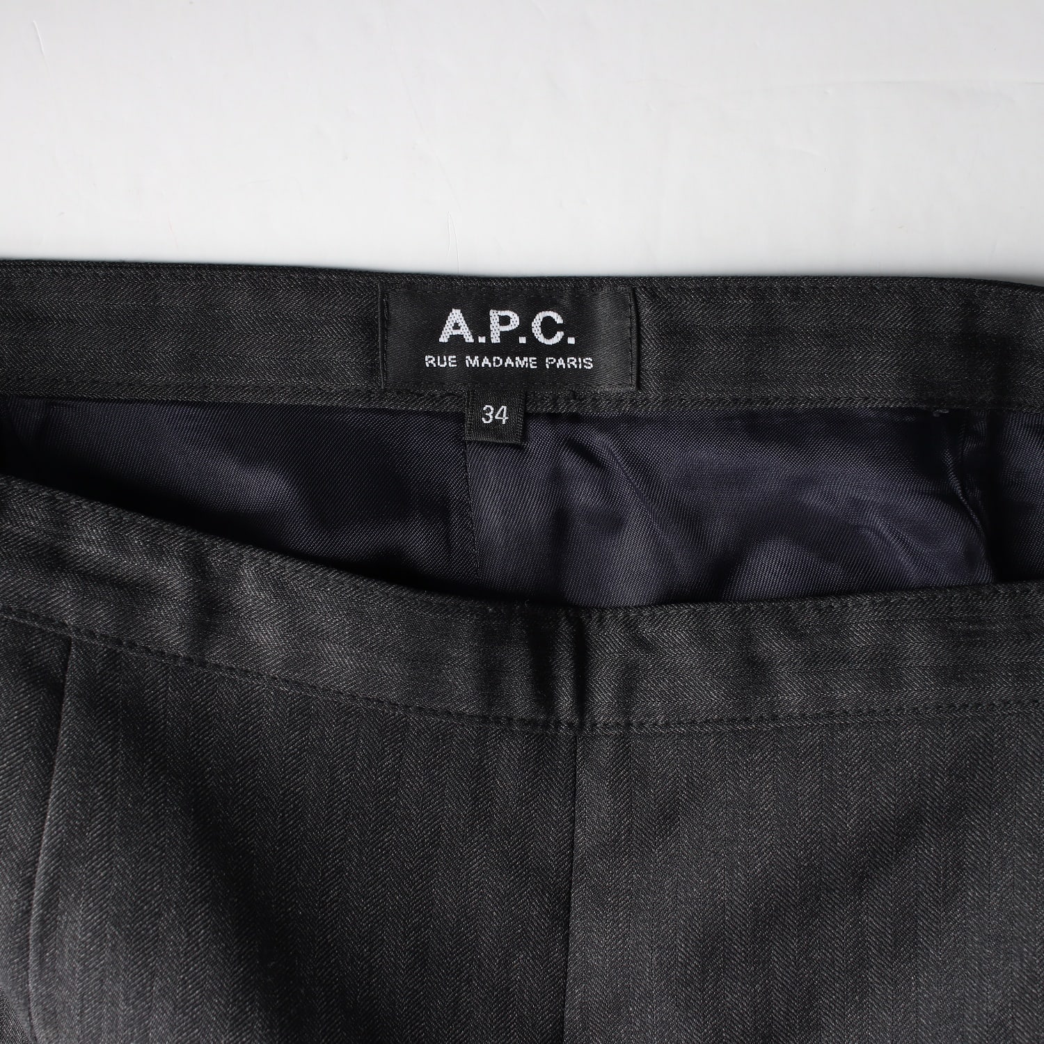 아페쎄 APC 헤링본 패턴 울 숏팬츠 쇼츠 반바지 이미지 3