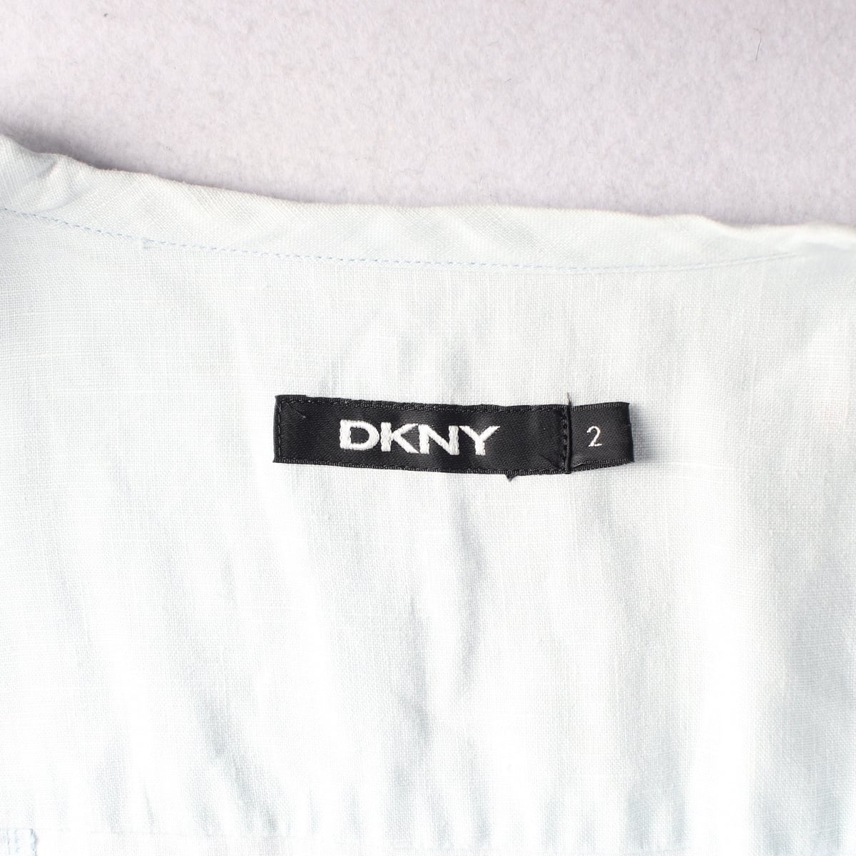 디케이엔와이 DKNY 린넨 100% 카라리스 후크 재킷 상세 이미지 3