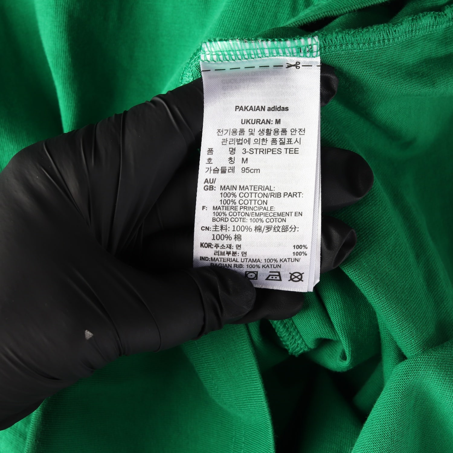 아디다스 24SS 아디컬러 삼선 링거 반팔 티셔츠 그린  이미지 4