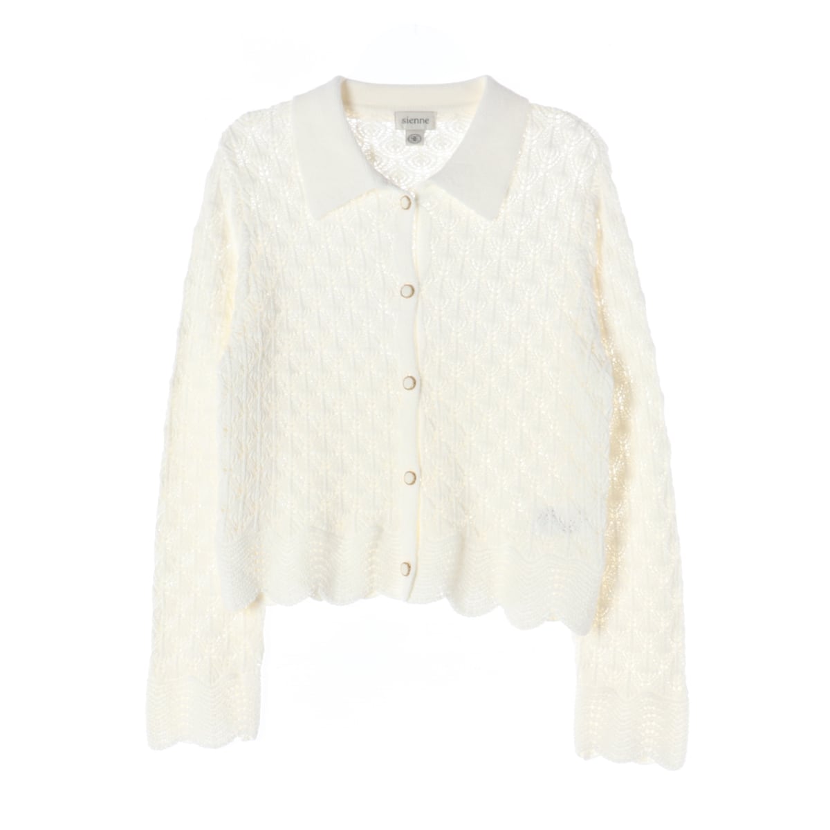 시엔느 24SS Chloe 끌로에 오픈 니트 카라 가디건 에크루  상세 이미지 1