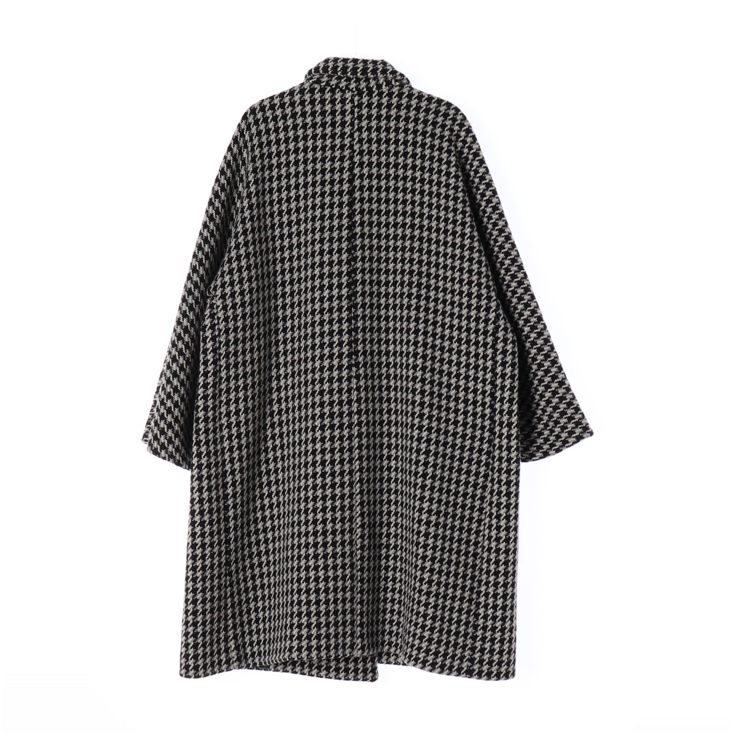 마쥬 GARLONE 하운드투스 더블 브레스트 오버핏 롱 코트 이미지 2