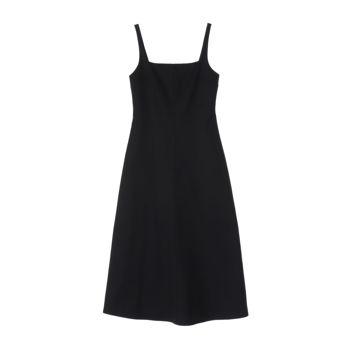 르917 22FW 스퀘어넥 울 블렌드 민소매 롱 원피스 상세 이미지 1