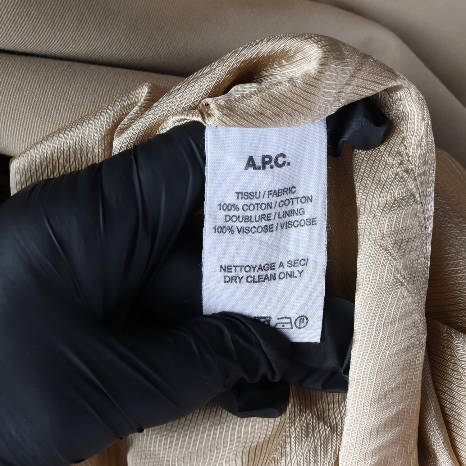 아페쎄 APC 클래식 더블 벨티드 코튼 롱 트렌치 코트 이미지 4