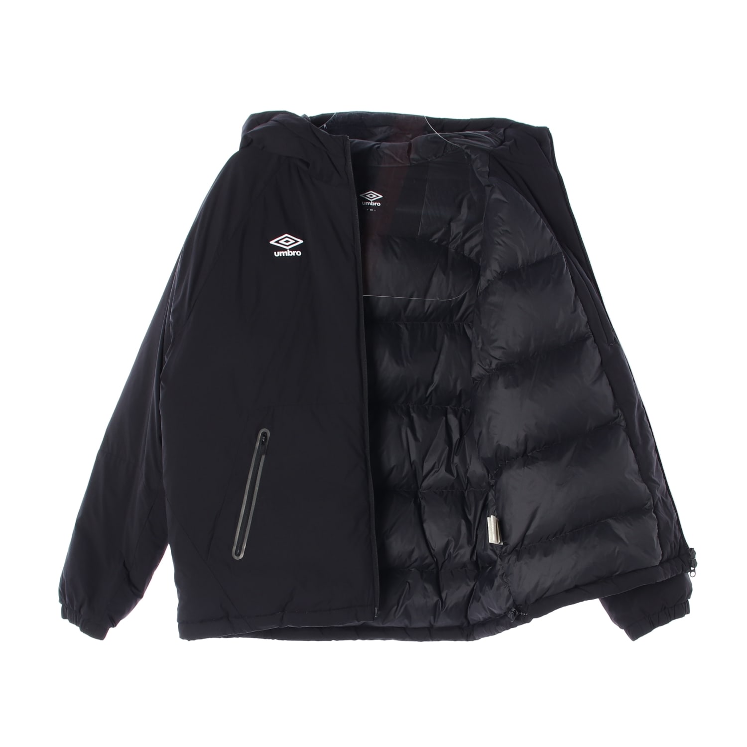 엄브로 24FW WARM+ 베이직 후드형 다운 자켓 재킷 블랙 이미지 2