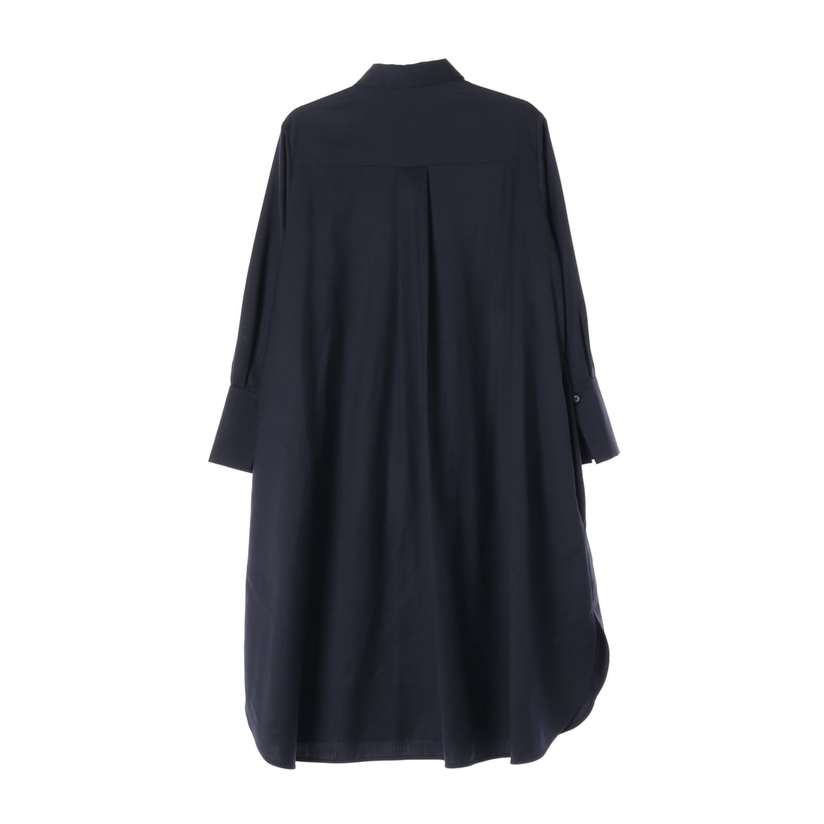 코스 21FW 울 블렌드 오버핏 셔츠 롱 원피스 네이비 상세 이미지 2