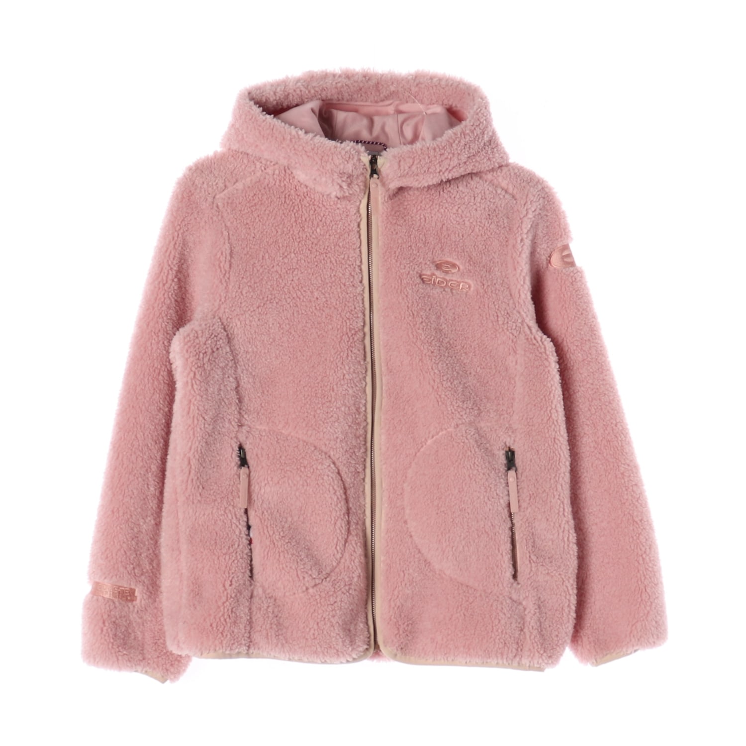 아이더 21FW 로고 자수 후드 플리스 자켓 재킷 핑크 이미지 1