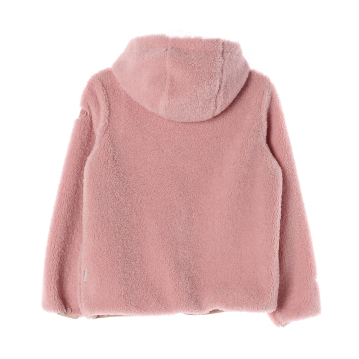 아이더 21FW 로고 자수 후드 플리스 자켓 재킷 핑크 상세 이미지 2