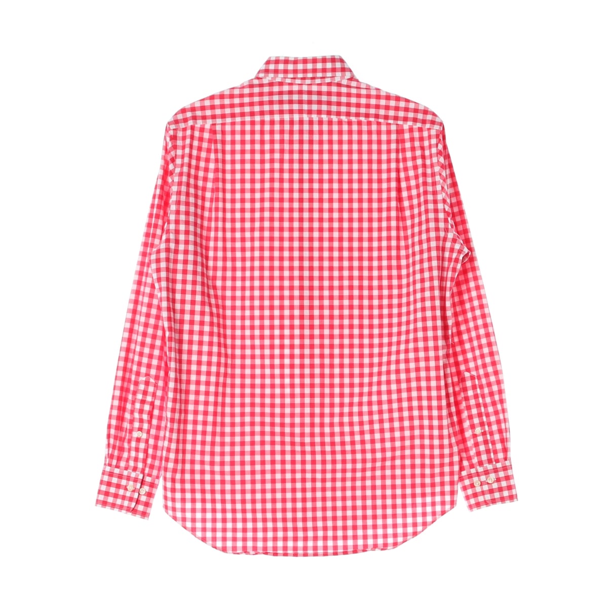 폴로 랄프 로렌 레드 깅엄 체크 패턴 셔츠 상세 이미지 2
