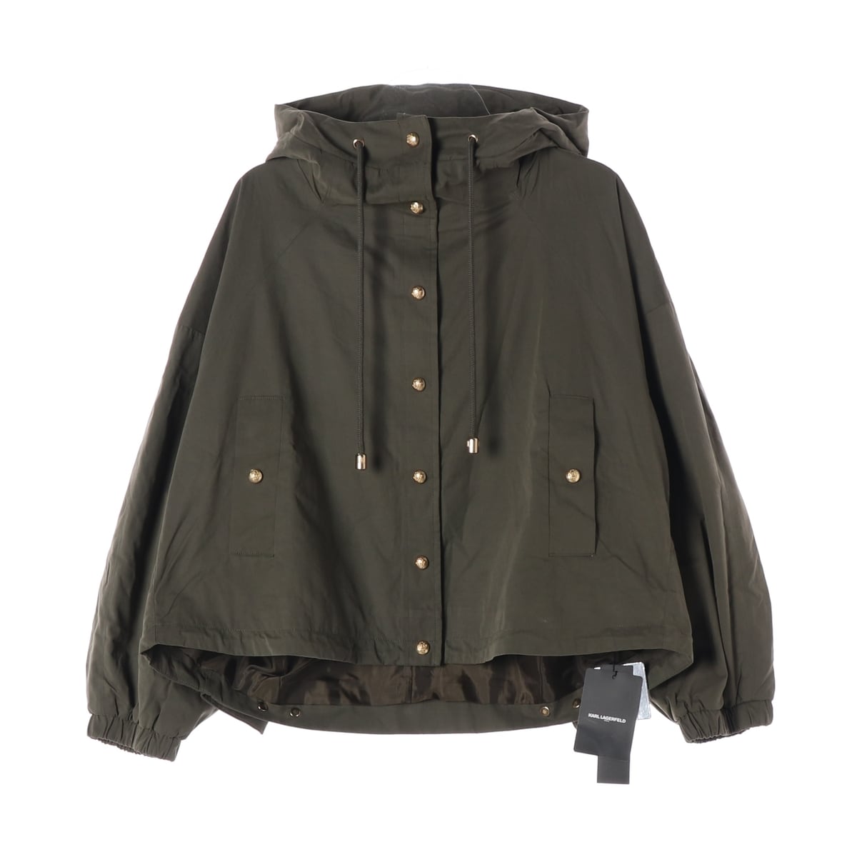 (새상품) 칼 라거펠트 23FW 골드 버튼 오버핏 후드 점퍼 재킷 바람막이  상세 이미지 1