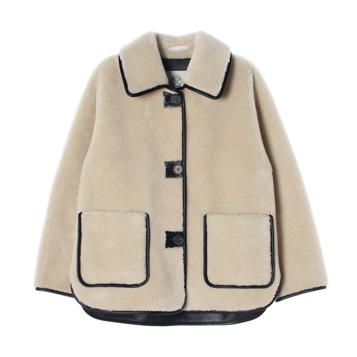 (새상품) 앳코너 22FW 오버핏 리버시블 페이크 퍼 레더 코트 무스탕  상세 이미지 1