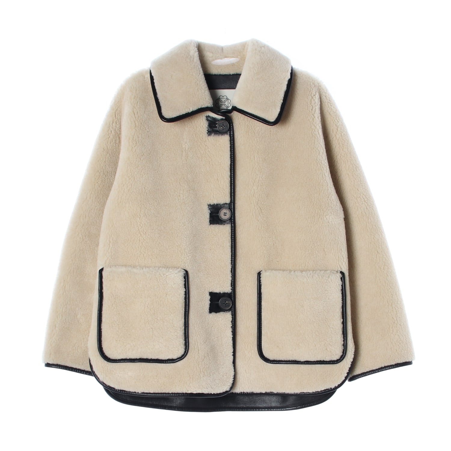 (새상품) 앳코너 22FW 오버핏 리버시블 페이크 퍼 레더 코트 무스탕  이미지 1