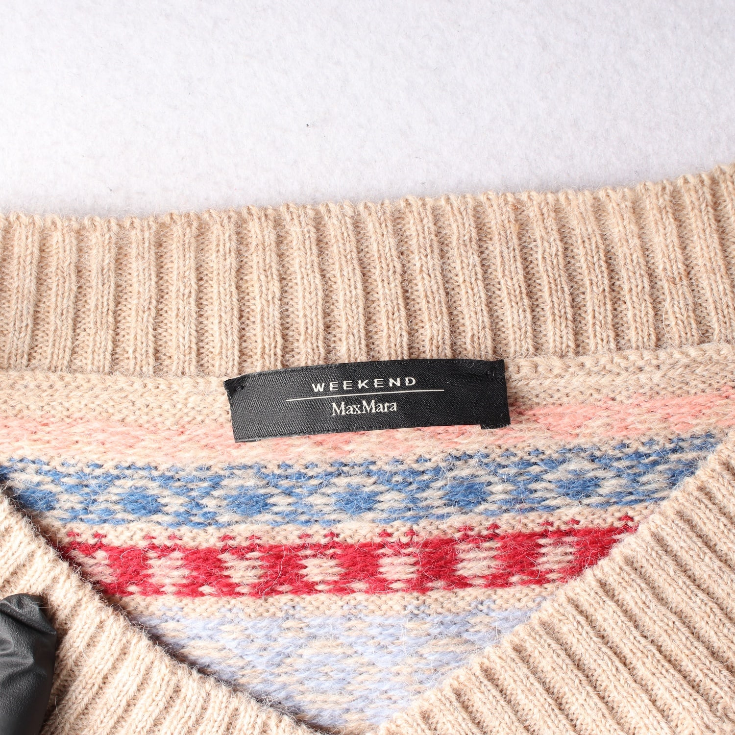 위크엔드 막스마라 21FW 알파카 울 블렌드 패턴 오버핏 니트 스웨터 이미지 3