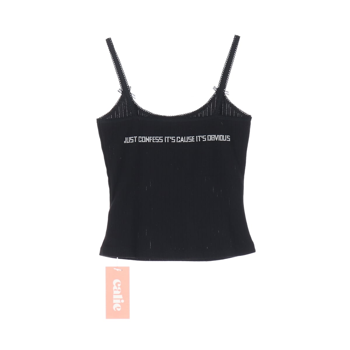 (새상품) 에즈이프 캘리 GURLS 저스트 슬리브리스 탑 블랙 상세 이미지 2