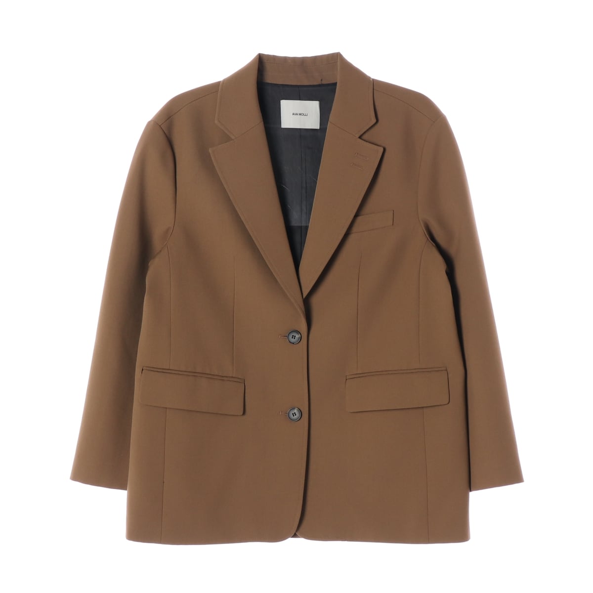아바몰리 23FW 오버핏 울 블레이저 재킷 베이지 상세 이미지 1