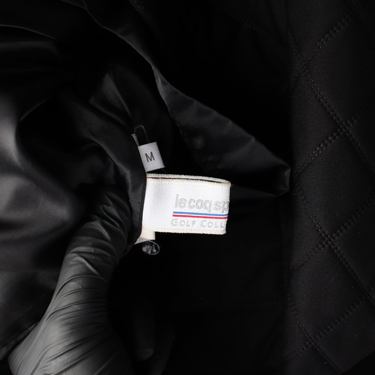 르꼬끄 골프 하이넥 퀼팅 패딩 배색 숏 원피스 상세 이미지 3