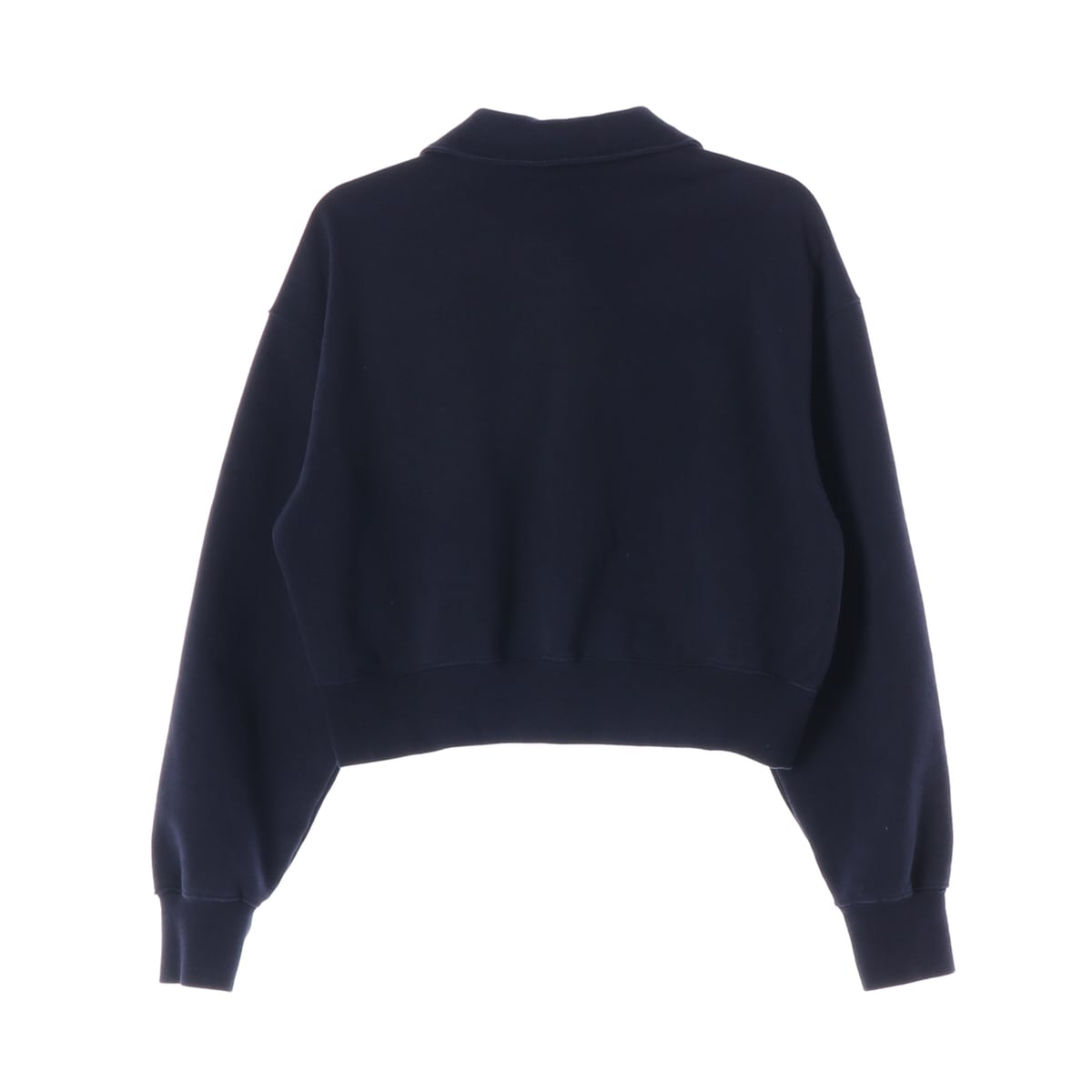 마리떼 프랑소와 저버 22FW 로고 하프 집업 크롭 카라 맨투맨 네이비 상세 이미지 2