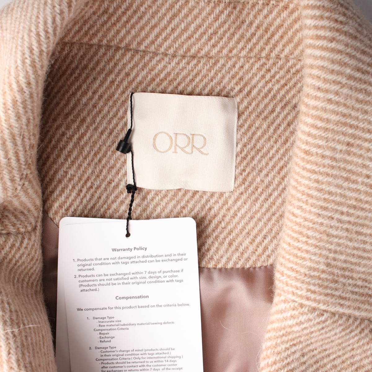 (새상품) 오르 ORR 23FW 울 알파카 더블 트윌 숏 코트 상세 이미지 4