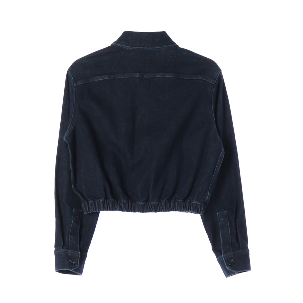 띠어리 23FW 크롭핏 데님 재킷 점퍼 다크블루 상세 이미지 2