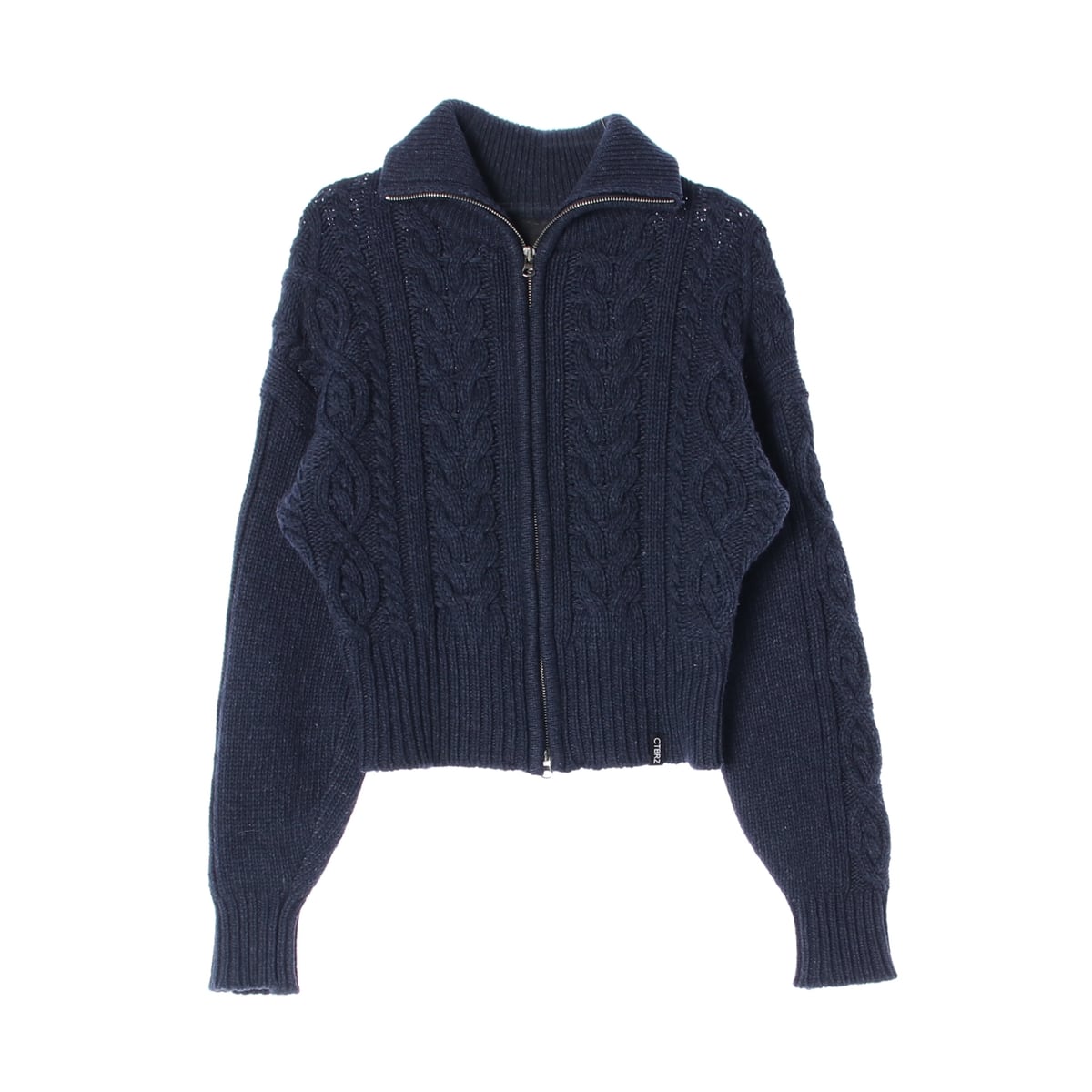 시티브리즈 22FW 케이블 울 크롭핏 집업 가디건 상세 이미지 1