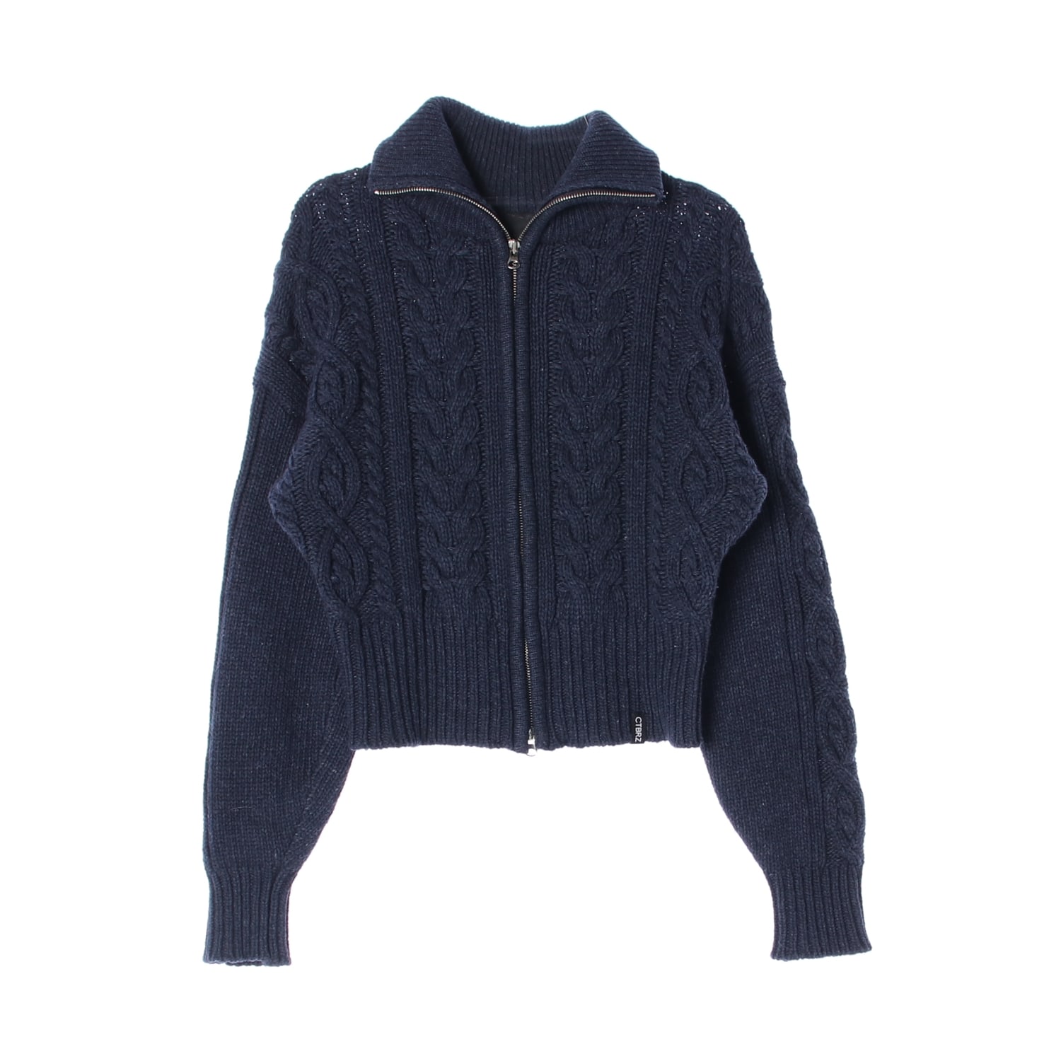시티브리즈 22FW 케이블 울 크롭핏 집업 가디건 이미지 1
