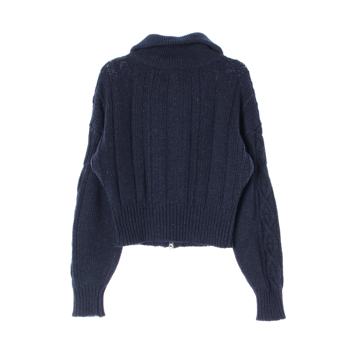 시티브리즈 22FW 케이블 울 크롭핏 집업 가디건 상세 이미지 2