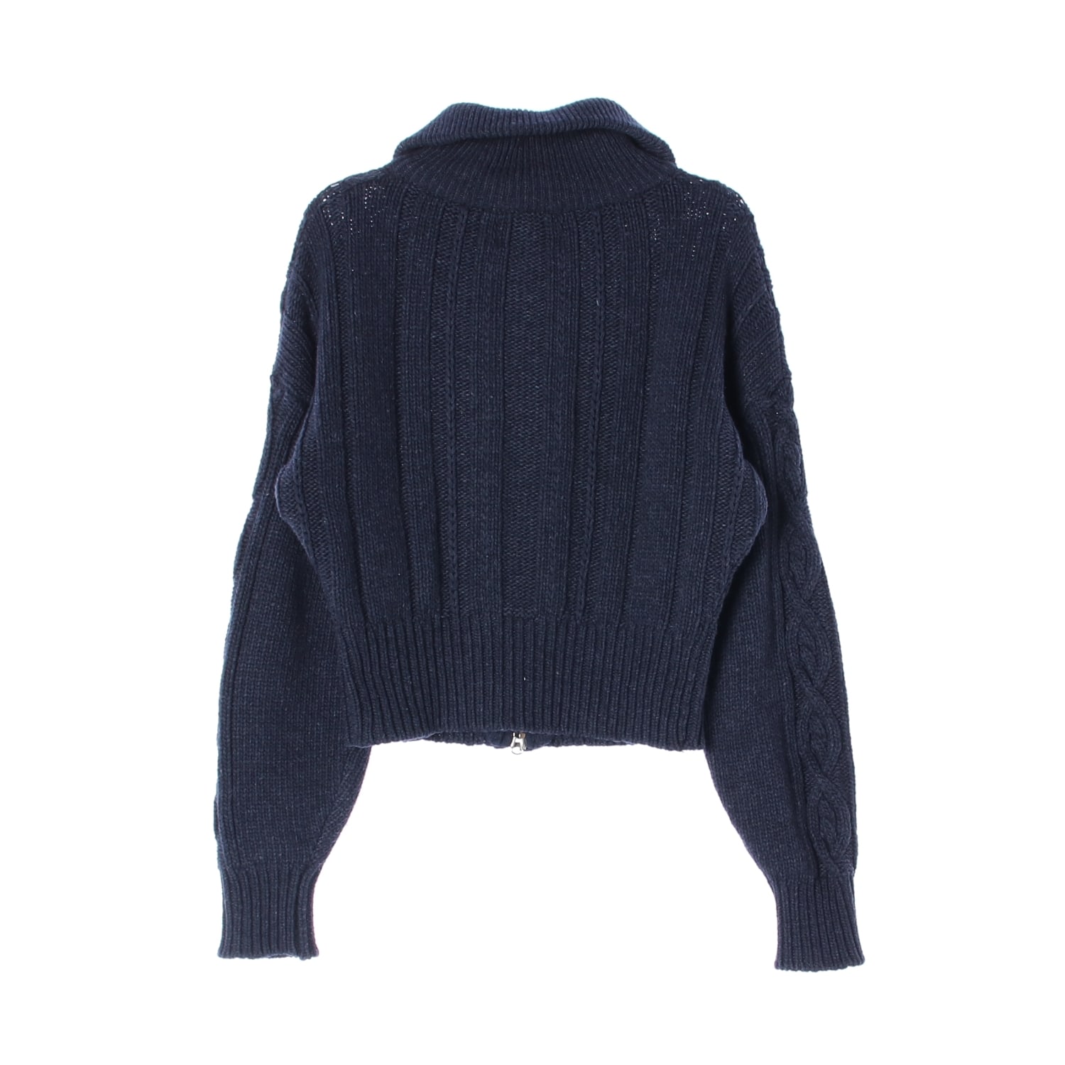 시티브리즈 22FW 케이블 울 크롭핏 집업 가디건 이미지 2